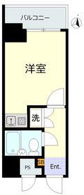 ライオンズマンション中野東(ワンルーム/2階)の間取り写真