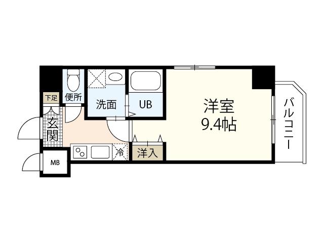 KYOWA RESIDENCE KOAMI(1K/3階)の間取り写真