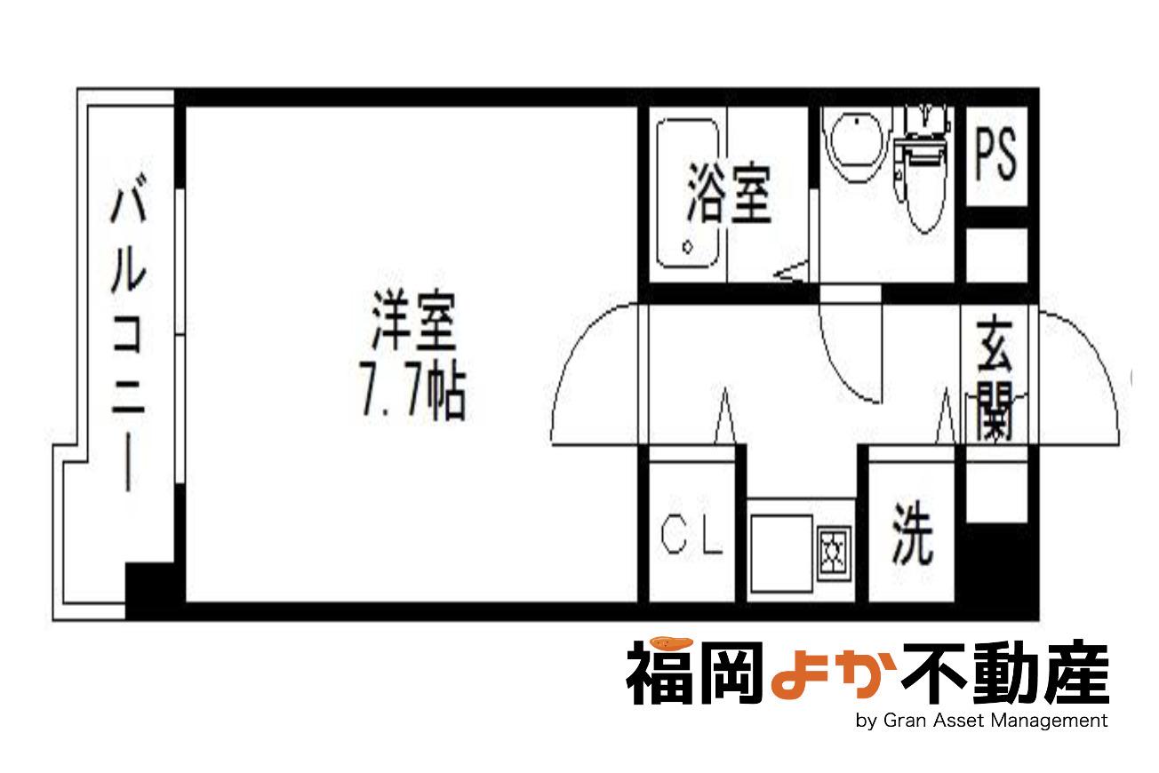 HONESTY高宮(1K/2階)の間取り写真