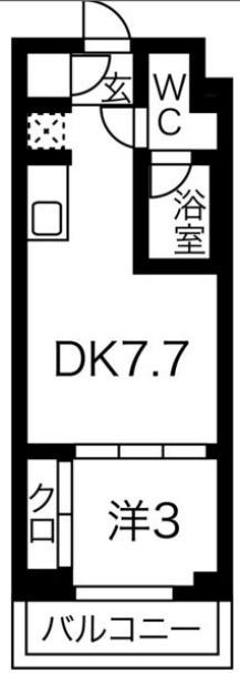 スパシエベルタ板橋本町(1DK/4階)の間取り写真