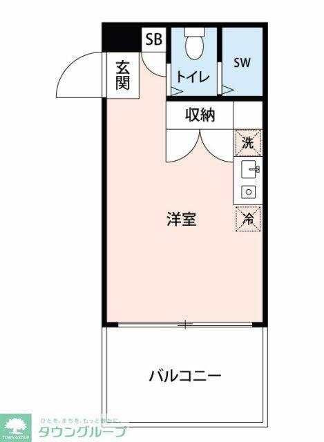 マイナビSTAYパレス横浜日吉(ワンルーム/1階)の間取り写真