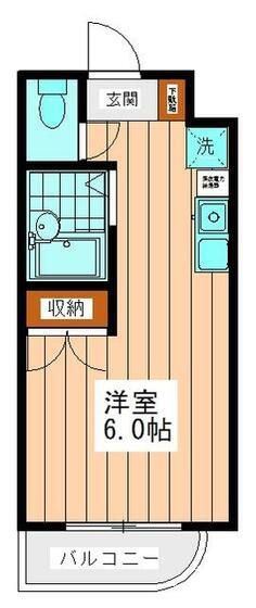 サンイーストM(ワンルーム/1階)の間取り写真