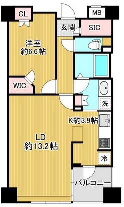 クオリア後楽園(1LDK/5階)の間取り写真