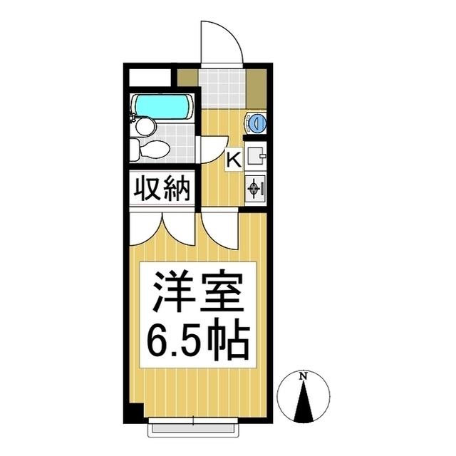 シガ第2ハイツ(1K/1階)の間取り写真