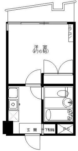 シティハイツ新桜台(1K/6階)の間取り写真