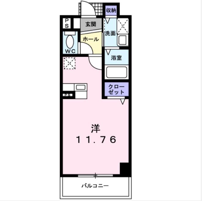 アバンツァート(ワンルーム/4階)の間取り写真