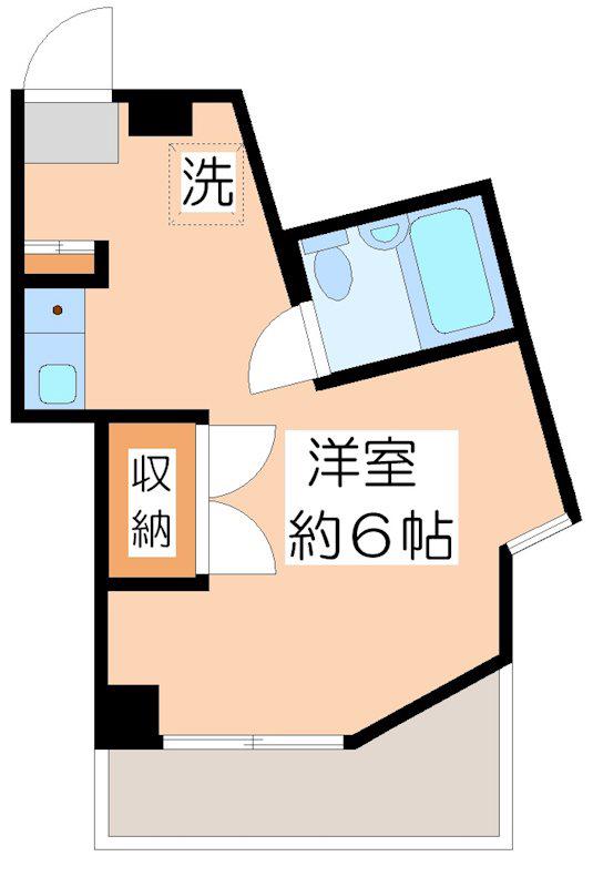 ラ・セリーヌ壱番館(1K/3階)の間取り写真