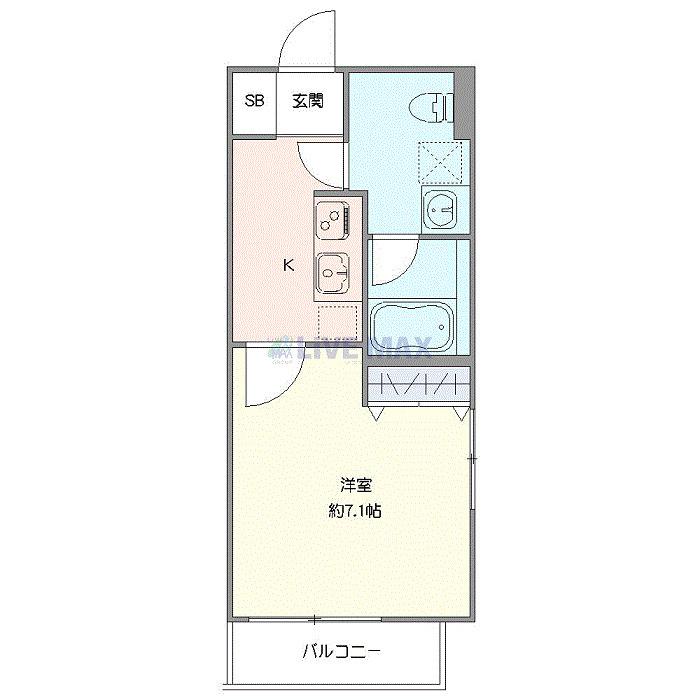 クレヴィスタ成増II(1K/2階)の間取り写真