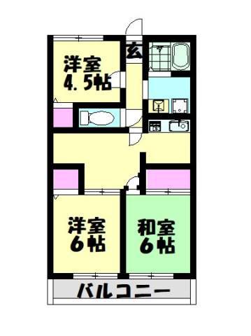 レトアセブン(3LDK/2階)の間取り写真