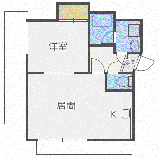 クレアール23(1LDK/2階)の間取り写真