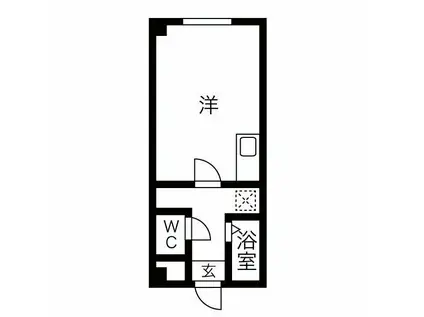 カーサ・ディ・シエナ(ワンルーム/1階)の間取り写真