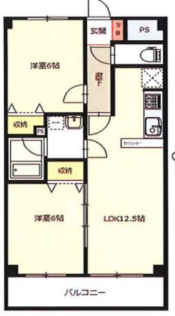 管理 MAISON・FUKAISHI(2LDK/3階)の間取り写真