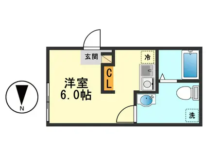 EPICER柴又(ワンルーム/3階)の間取り写真