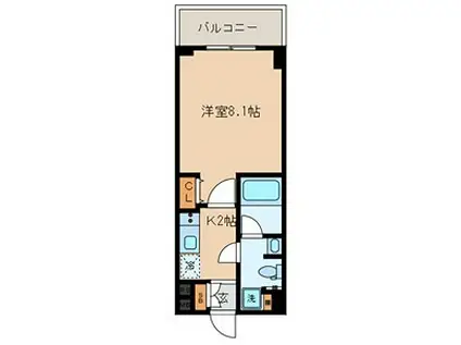 アーバンレックス西新井III(1K/3階)の間取り写真