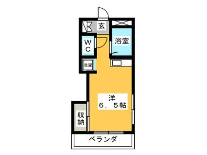 トキワマンション(ワンルーム/1階)の間取り写真