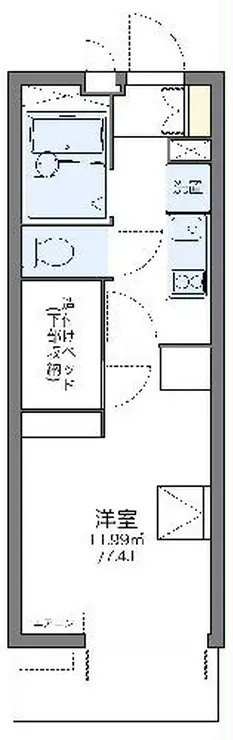 レオパレスヴィヴレ 2階階 間取り