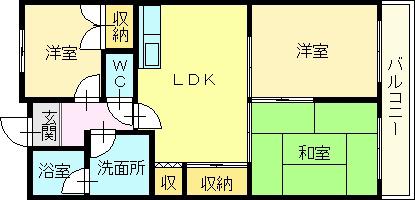 ネイティヴプレイスNS(3LDK/3階)の間取り写真
