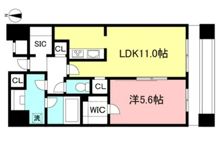 エスティメゾン笹塚 6階階 間取り