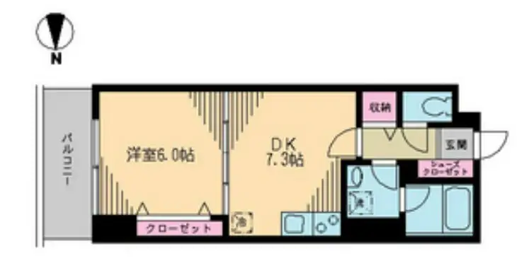 クレドラテース白河 5階階 間取り