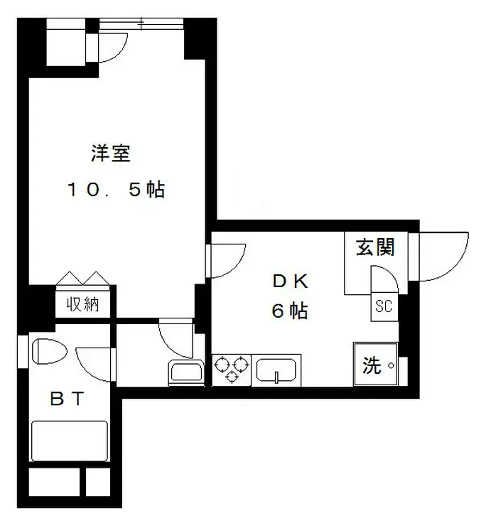 常盤松葵マンション 7階階 間取り