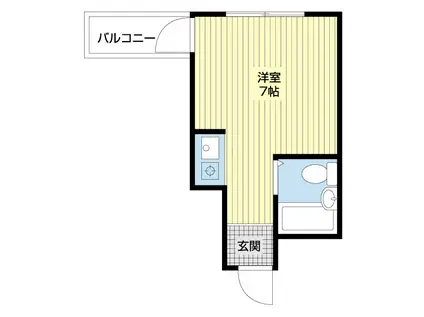 プレゼンス西高松(ワンルーム/4階)の間取り写真
