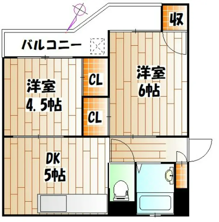 シルバー玉川 2階階 間取り