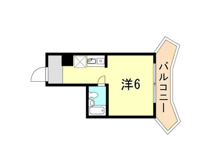 サンシャイン兵庫(ワンルーム/3階)の間取り写真