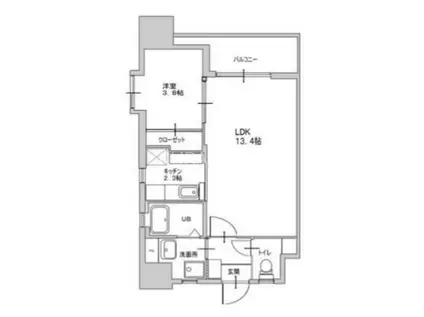 サンシティ博多(1LDK/7階)の間取り写真