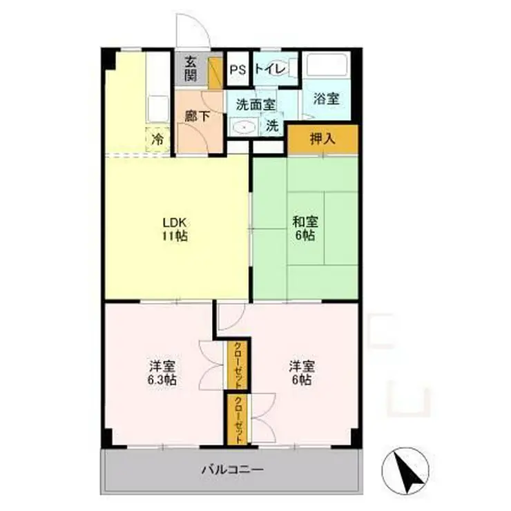 山善ビル 3階階 間取り