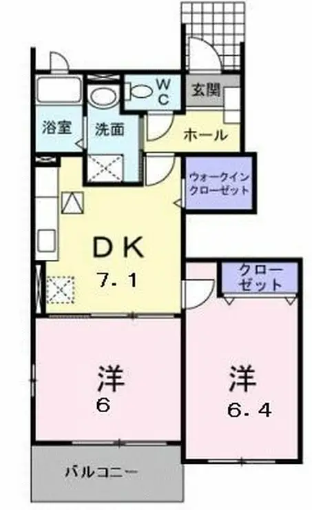 サンフェアリー 1階階 間取り