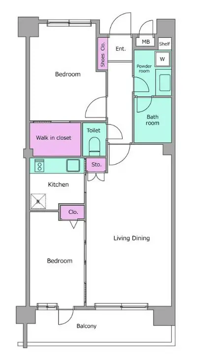 レジディア祐天寺 6階階 間取り