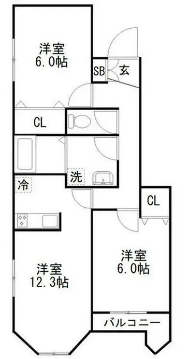 ミルフィール 2階階 間取り