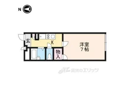 レオパレス大陽舞鶴(1K/1階)の間取り写真