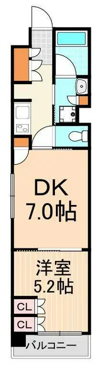 デュオステージ北千住 3階階 間取り