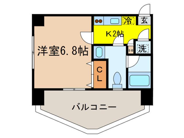 HF上石神井レジデンス(1K/5階)の間取り写真