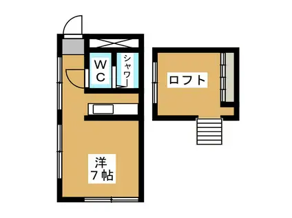 センチュリーパレス(ワンルーム/1階)の間取り写真