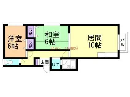 グリーンハウス昭和(2LDK/1階)の間取り写真