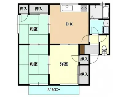 メゾン一刻I(3DK/1階)の間取り写真