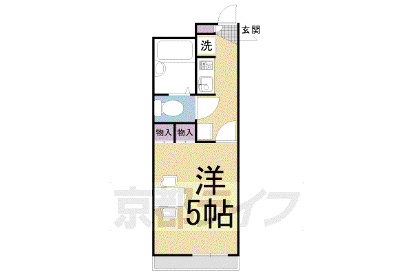 レオパレスプランタン弐番館(1K/1階)の間取り写真