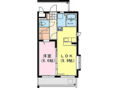 NEO FASCIO (1LDK/3階)の間取り写真