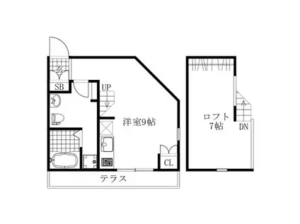LE COCON 本星崎町II(1SK/1階)の間取り写真