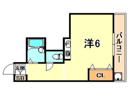 ROKKO CASA DE PIEDRA(ワンルーム/3階)の間取り写真