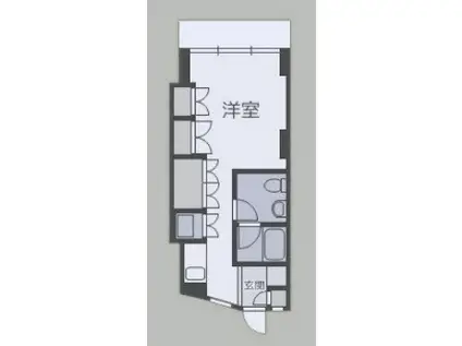 アバンティ深江S(1K/3階)の間取り写真