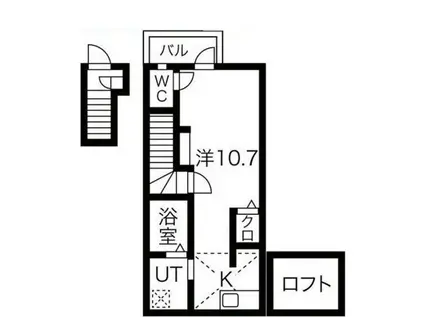 あんしん日置荘西町08-1082(ワンルーム/2階)の間取り写真