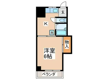 ハイグレース(1K/3階)の間取り写真