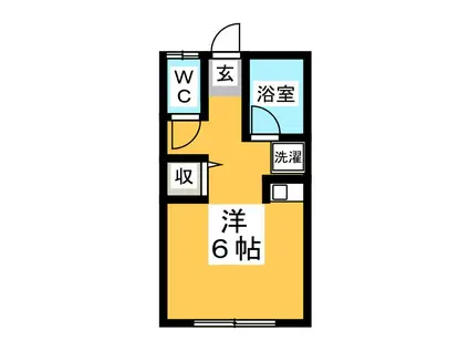 コーポ野村(ワンルーム/2階)の間取り写真