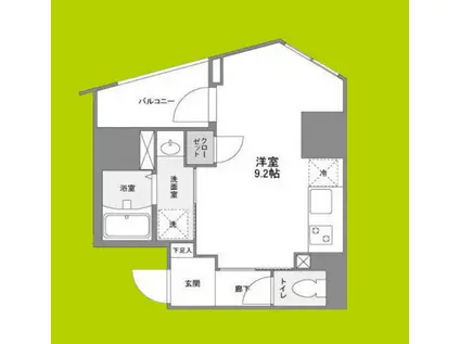 ILE RICHE NISHINAKAJIMA(ワンルーム/7階)の間取り写真