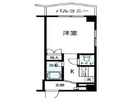 金森マンション(1K/5階)の間取り写真