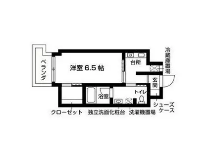 エスト日比野(1K/5階)の間取り写真