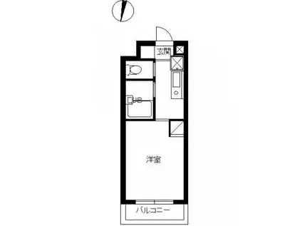 スカイコート新宿落合第6(1K/4階)の間取り写真